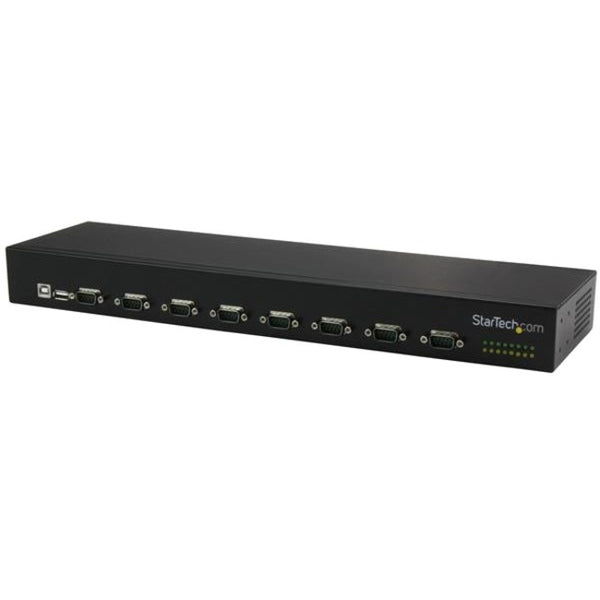 StarTech.com USB to Serial Hub - 8 Port - COM Port Retention - Rack Mount and Daisy Chainable - FTDI USB to RS232 Hub - American Tech Depot