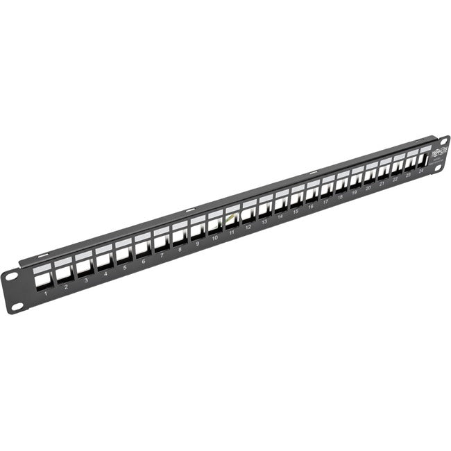 Tripp Lite 24-Port Shielded Blank Patch Panel RJ45 USB HDMI Cat5e-6 1URM TAA - American Tech Depot
