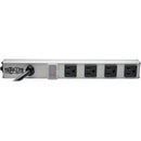 Tripp Lite 4-Outlet Power Strip NEMA 5-15R 5-15P 10ft Cord 12 inches Metal - American Tech Depot