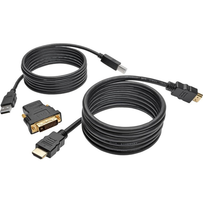 Tripp Lite 6ft HDMI DVI USB KVM Cable Kit USB A-B Keyboard Video Mouse 6' - American Tech Depot
