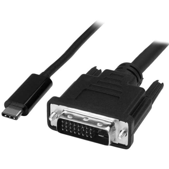 StarTech.com 1m - 3 ft USB-C to DVI Cable - USB 3.1 Type C to DVI - 1920 x 1200 - Black - American Tech Depot