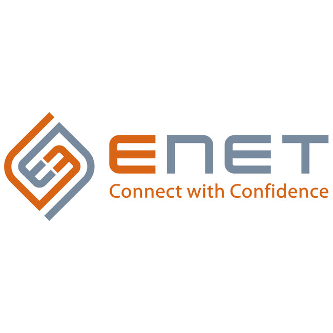 ENET C14 to C15 8ft Blue Power Extension Cord 14 AWG 15A NEMA IEC-320 C14 to NEMA IEC-320 C15 Blue 8'