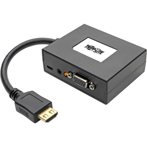 Tripp Lite 2-Port HDMI to VGA Splitter Audio-Video Adapter 1920x1440 1080p - American Tech Depot