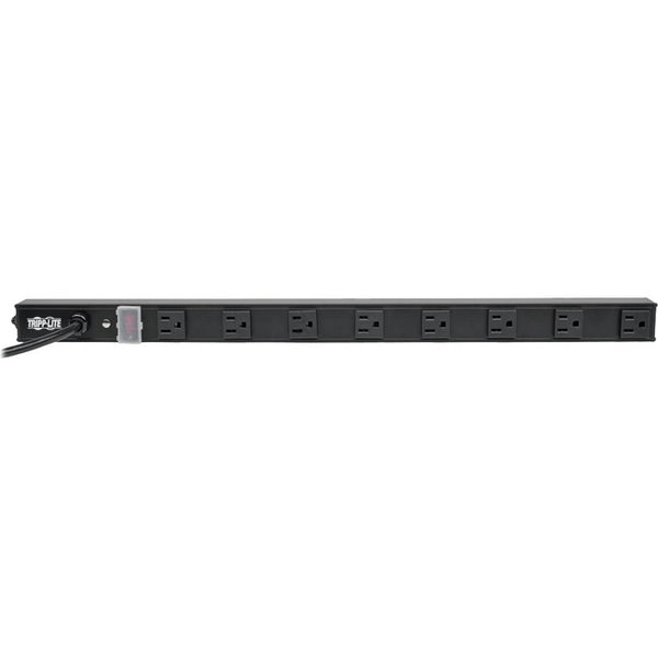 Tripp Lite 8 Outlet Power Strip 5-15R 15' Cord 15A Vertical 5-15P 24" Black - American Tech Depot