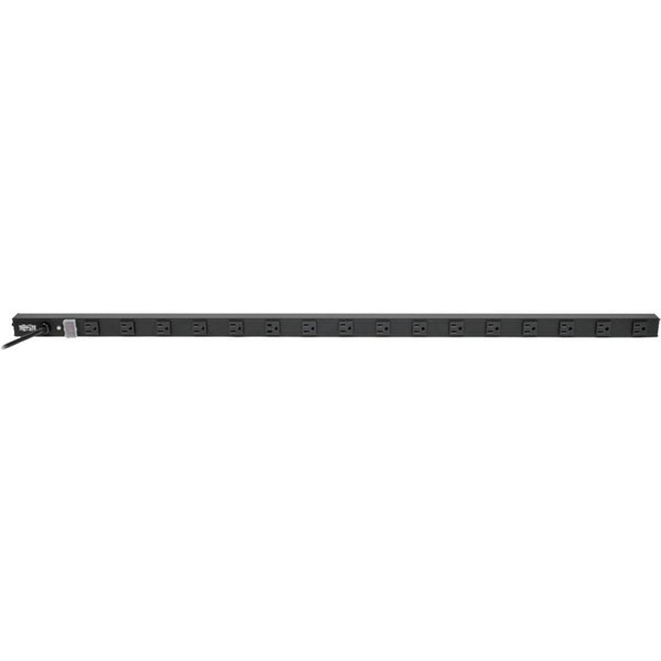 Tripp Lite 16 Outlet Power Strip 5-15R 15' Cord Vertical 5-15P 48" Black