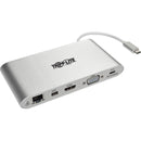 Tripp Lite USB-C Docking Station w- USB-A , HDMI, VGA, mDP, Gbe, Memory Cards 3.5mm, USB C PD Charging 4K @ 30Hz - American Tech Depot