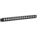 Tripp Lite 16-Port Keystone Blank Patch Panel RJ45 USB HDMI Cat5-Cat6 1URM - American Tech Depot