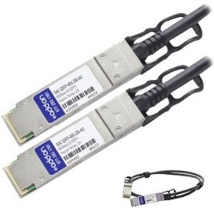 AddOn Dell DAC-QSFP-40G-1M Compatible TAA Compliant 40GBase-CU QSFP+ to QSFP+ Direct Attach Cable (Passive Twinax, 1m) - American Tech Depot