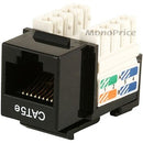 Monoprice, Inc. Cat5e Punch Down Keystone Jack - Black - American Tech Depot