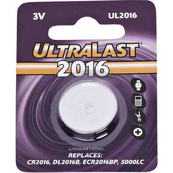 NABC UltraLast UL2016 Lithium Button General Purpose Battery