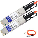 AddOn Cisco Compatible TAA Compliant 40GBase-AOC QSFP+ to QSFP+ Direct Attach Cable (850nm, MMF, 50m) - American Tech Depot