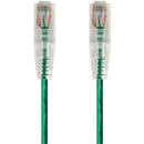 Monoprice SlimRun Cat6 28AWG UTP Ethernet Network Cable, 3ft Green - American Tech Depot