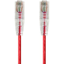 Monoprice SlimRun Cat6 28AWG UTP Ethernet Network Cable, 5ft Red - American Tech Depot