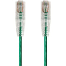 Monoprice SlimRun Cat6 28AWG UTP Ethernet Network Cable, 14ft Green - American Tech Depot