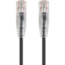 Monoprice SlimRun Cat6 28AWG UTP Ethernet Network Cable, 7ft Black - American Tech Depot