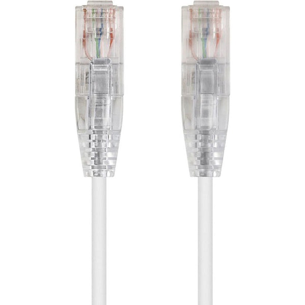 Monoprice SlimRun Cat6 28AWG UTP Ethernet Network Cable, 20ft White - American Tech Depot
