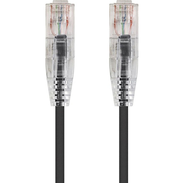 Monoprice SlimRun Cat6 28AWG UTP Ethernet Network Cable, 20ft Black - American Tech Depot