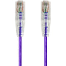 Monoprice SlimRun Cat6 28AWG UTP Ethernet Network Cable, 1ft Purple - American Tech Depot