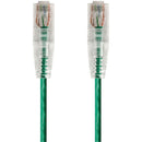 Monoprice SlimRun Cat6 28AWG UTP Ethernet Network Cable, 1ft Green - American Tech Depot