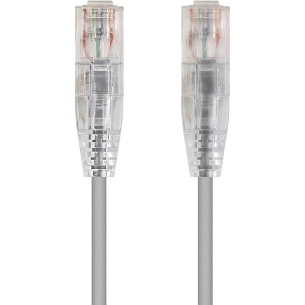Monoprice SlimRun Cat6 28AWG UTP Ethernet Network Cable, 1ft Gray - American Tech Depot