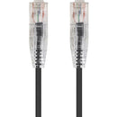 Monoprice SlimRun Cat6 28AWG UTP Ethernet Network Cable, 1ft Black - American Tech Depot