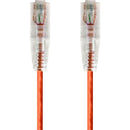 Monoprice SlimRun Cat6 28AWG UTP Ethernet Network Cable, 14ft Orange - American Tech Depot