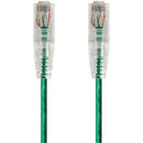 Monoprice SlimRun Cat6 28AWG UTP Ethernet Network Cable, 10ft Green - American Tech Depot