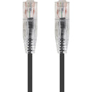 Monoprice SlimRun Cat6 28AWG UTP Ethernet Network Cable, 10ft Black - American Tech Depot