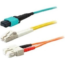 AddOn 25m ASC (Male) to LC (Male) Yellow OS2 Duplex Fiber OFNR (Riser-Rated) Patch Cable - American Tech Depot