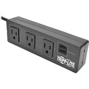 Tripp Lite 3-Outlet Surge Protector Power Strip Clamp w- 2-Port USB Charging - American Tech Depot