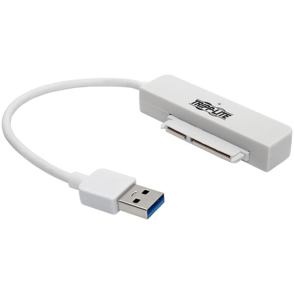 Tripp Lite 6in USB 3.0 SuperSpeed to SATA III Adapter w- UASP - 2.5" Hard Drives White - American Tech Depot
