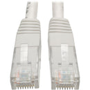 Tripp Lite 2ft Cat6 Gigabit Molded Patch Cable RJ45 M-M 550MHz 24 AWG White - American Tech Depot