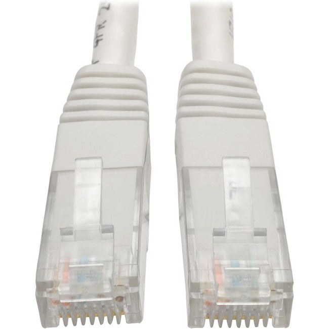 Tripp Lite 7ft Cat6 Gigabit Molded Patch Cable RJ45 M-M 550MHz 24 AWG White - American Tech Depot