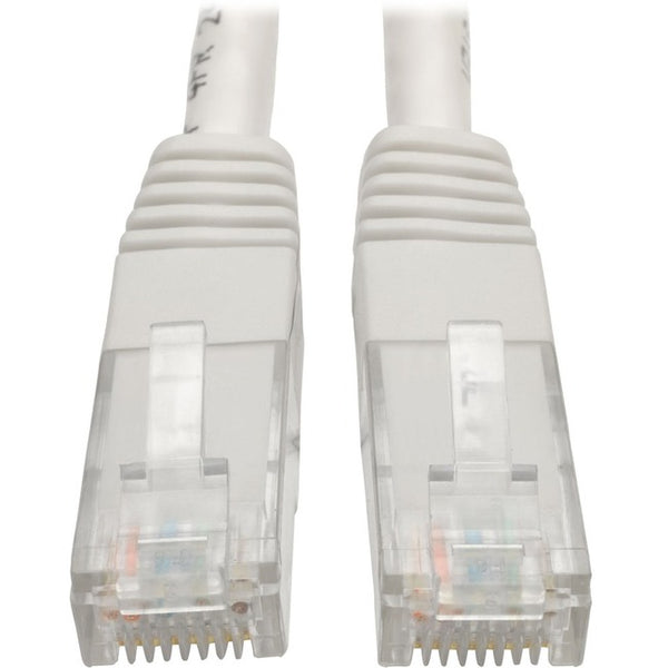 Tripp Lite 10ft Cat6 Gigabit Molded Patch Cable RJ45 M-M 550MHz 24AWG White - American Tech Depot