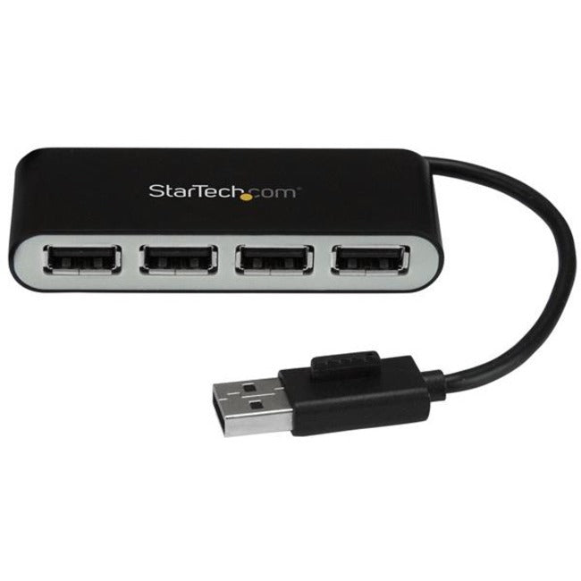 StarTech.com 4 Port USB Hub - 4 x USB 2.0 port - Bus Powered - USB Adapter - USB Splitter - Multi Port USB Hub - USB 2.0 Hub - American Tech Depot
