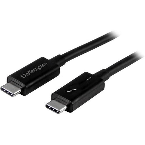 StarTech.com 3 ft 1m Thunderbolt 3 Cable w- 100W PD - 40Gbps - Dual 4K or Full 5K - Certified Thunderbolt 3 USB-C Cable - American Tech Depot