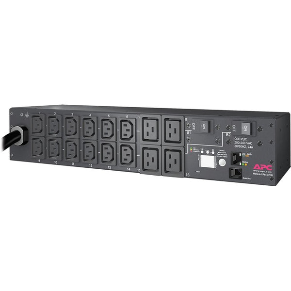 APC by Schneider Electric Rack PDU, Metered, 2U, 30A, 208V, (12) C13s & (4) C19 - American Tech Depot