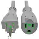Tripp Lite 6ft Hospital Medical Power Extension Cord 5-15P 5-15R 13A Gray - American Tech Depot