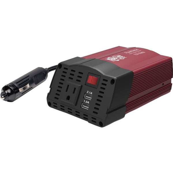Tripp Lite 150W Compact Car Inverter 12V 120V 2-Port USB Charging 1 Outlet - American Tech Depot