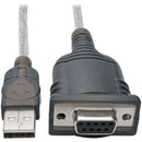 Tripp Lite 18in USB to Null Modem Serial Adapter FTDI w- COM Retention M-F - American Tech Depot