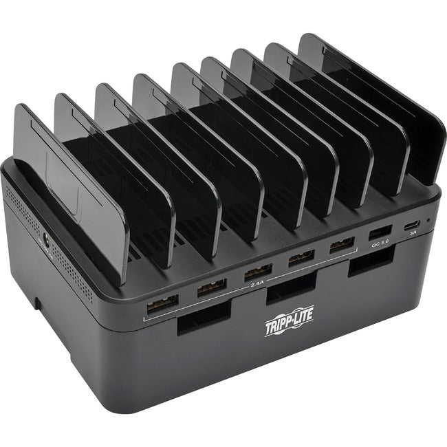 Tripp Lite 7-Port USB Charging Station Hub Quick Charge 3.0, USB-C, Storage - American Tech Depot