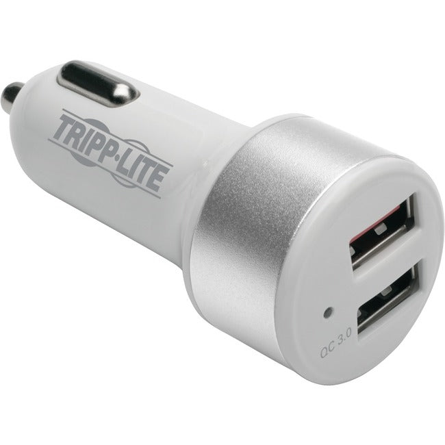 Tripp Lite Dual USB Car Charger w- Quick Charge 3.0 for Tablets Smartphones - American Tech Depot