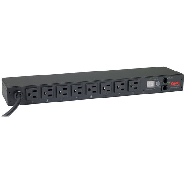 APC by Schneider Electric Rack PDU, Metered, 1U, 15A, 100-120V, (8) 5-15 - American Tech Depot
