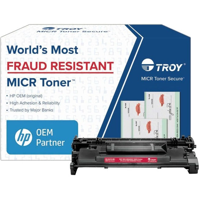 Troy Toner Secure Original MICR Toner Cartridge - Alternative for Troy, HP - Black