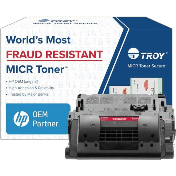 Troy Toner Secure Original MICR Toner Cartridge - Alternative for HP, Troy - Black