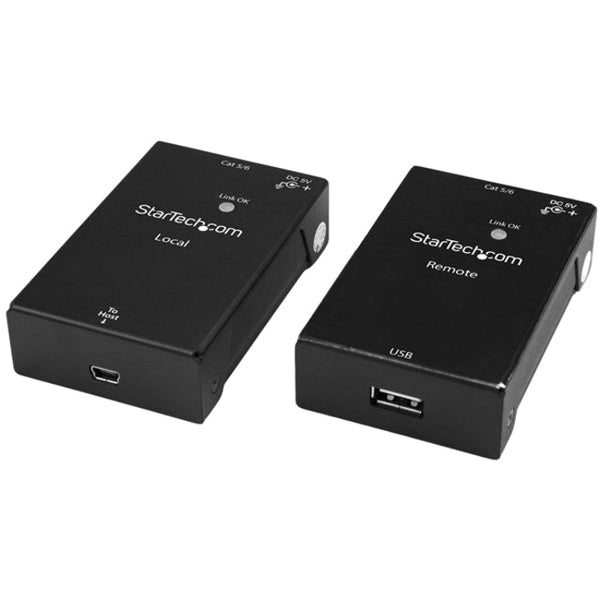 StarTech.com USB 2.0 Extender Kit over Cat5e-Cat6 Cable (RJ45) - Up to 165ft (50m) - USB Port over Ethernet Cable - Powered - 480Mbps