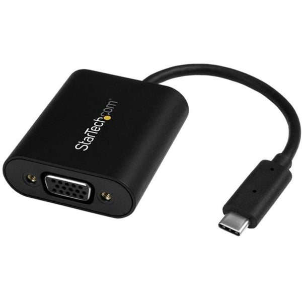 StarTech.com USB-C to VGA Adapter - 1920x1200 - USB C Adapter - USB Type C to VGA Monitor - Projector Adapter - American Tech Depot