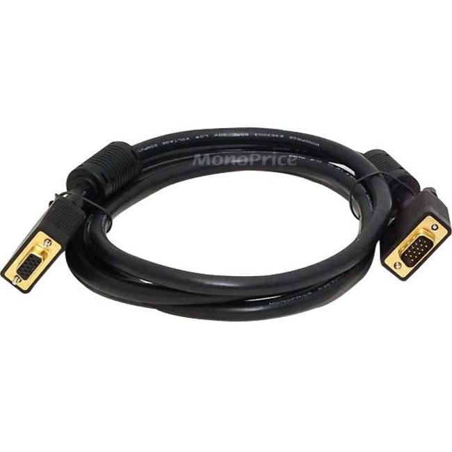 Monoprice 6ft SVGA Super VGA M-F Monitor Cable w- Ferrites - American Tech Depot