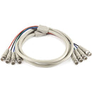 Monoprice 4 BNC Male-4 BNC Male - 6ft - American Tech Depot