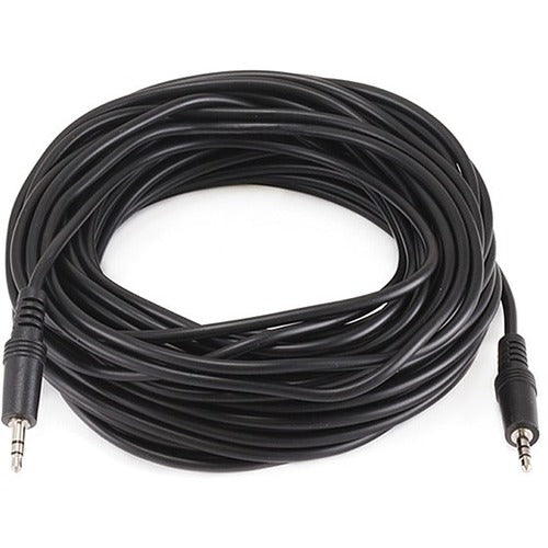 Monoprice 50ft 3.5mm Stereo Plug-Plug M-M Cable - Black - American Tech Depot